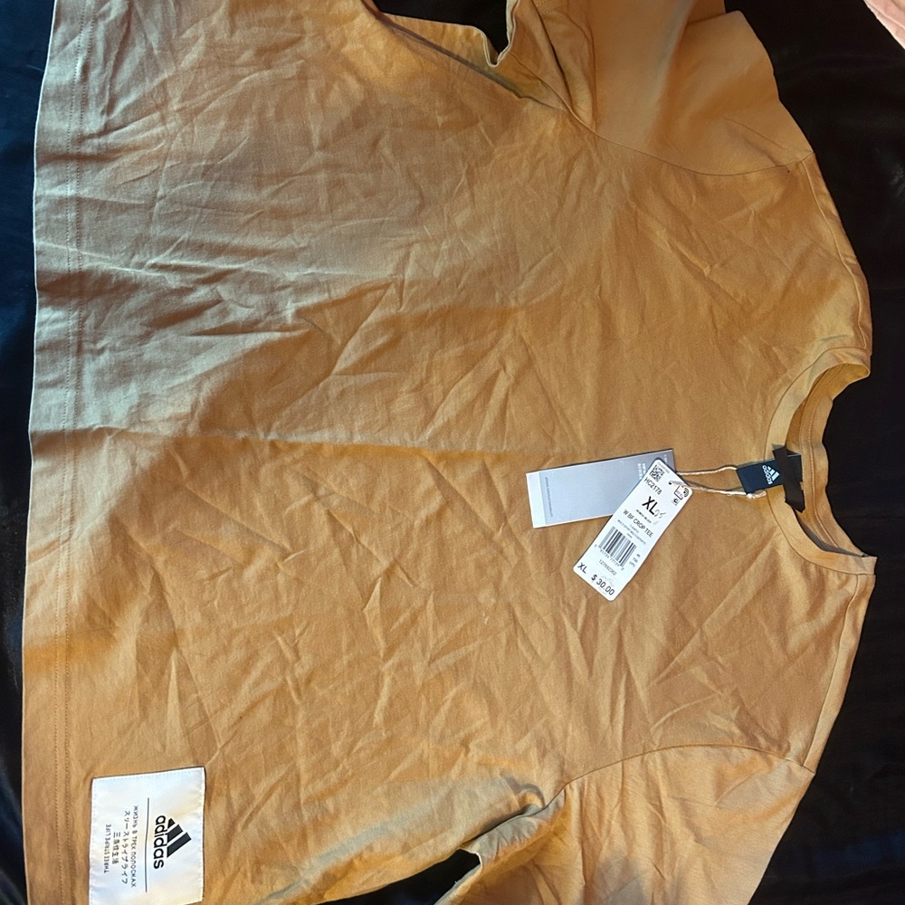 Adidas Women's Tan Crop Tee